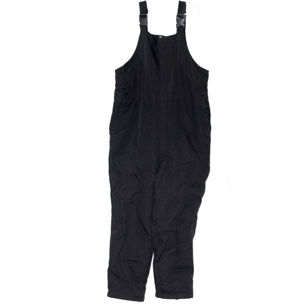 LNC XL Big Black Snow Overalls Thermal Insulated Pants with Built in Suspenders